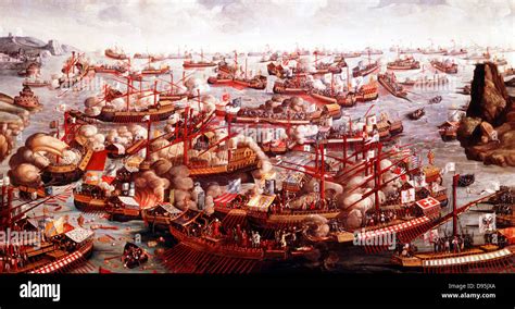 La Bataille de Lepanto: Triumphant Victory of Spanish Galleys Over Ottoman Might